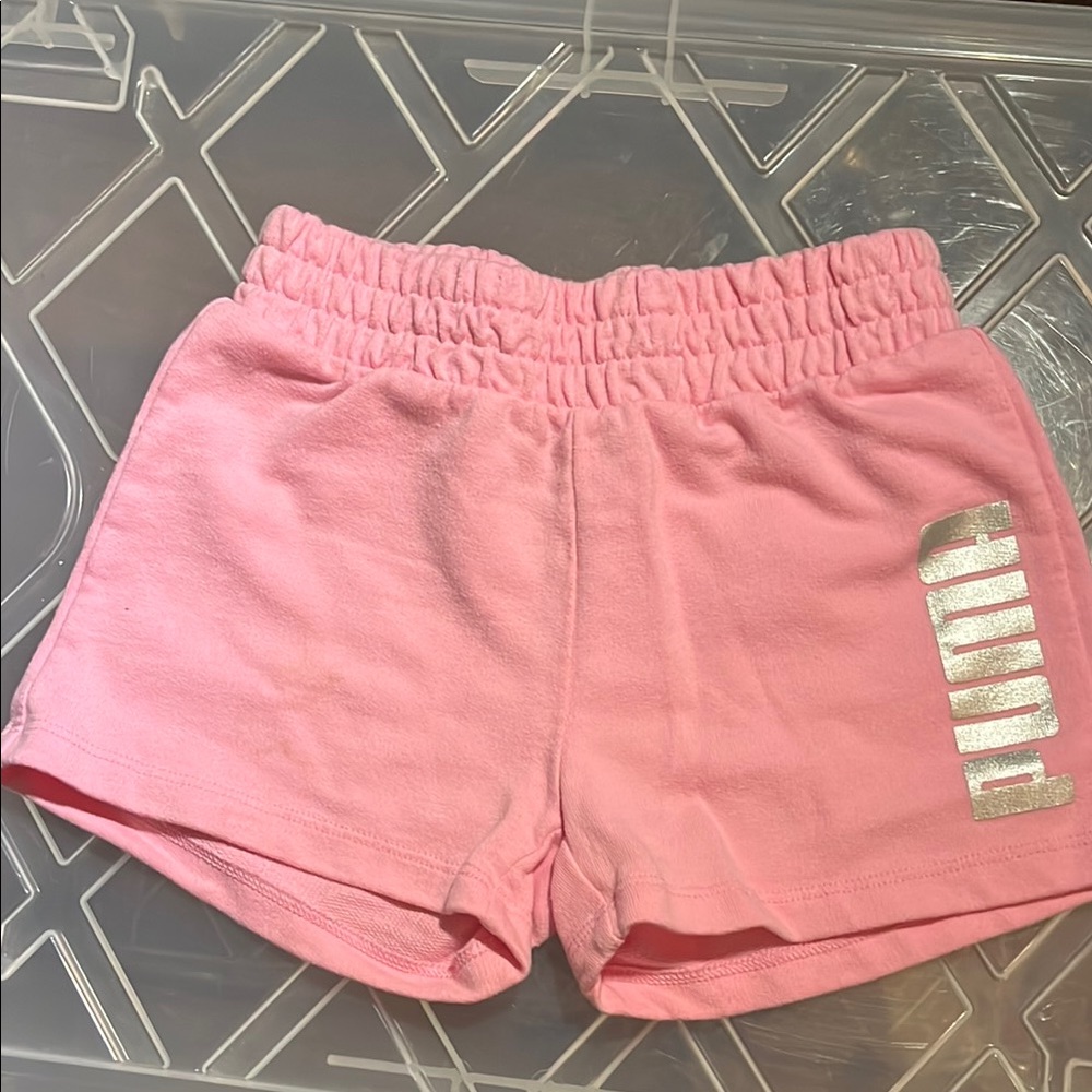 XXS 3/4: Puma Kids Pink Shorts